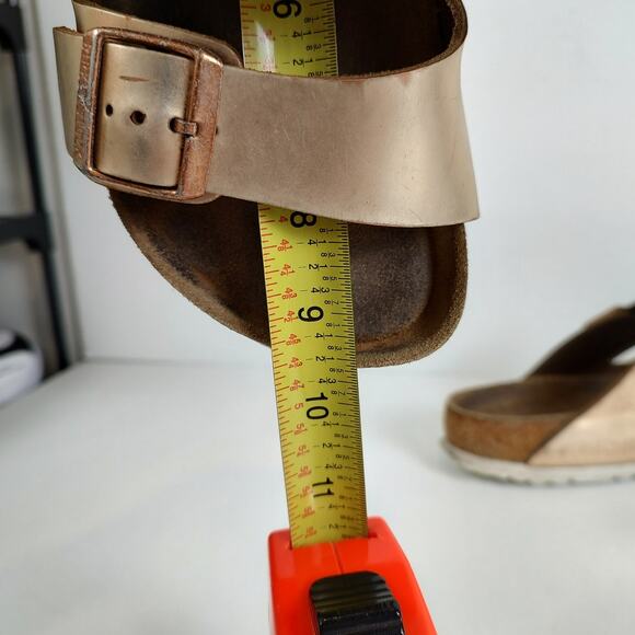 Birkenstock Arizona metallic Rose Gold casual summer sandals womens 6-6.5 (37) - Picture 8 of 9